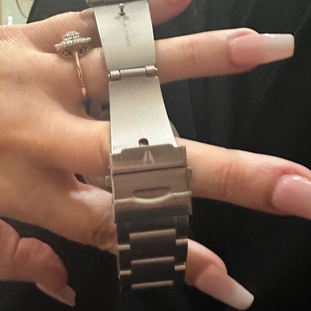 NIXON 48-20 Chrono silver watch “keep it fresh” - Picture 4 of 7
